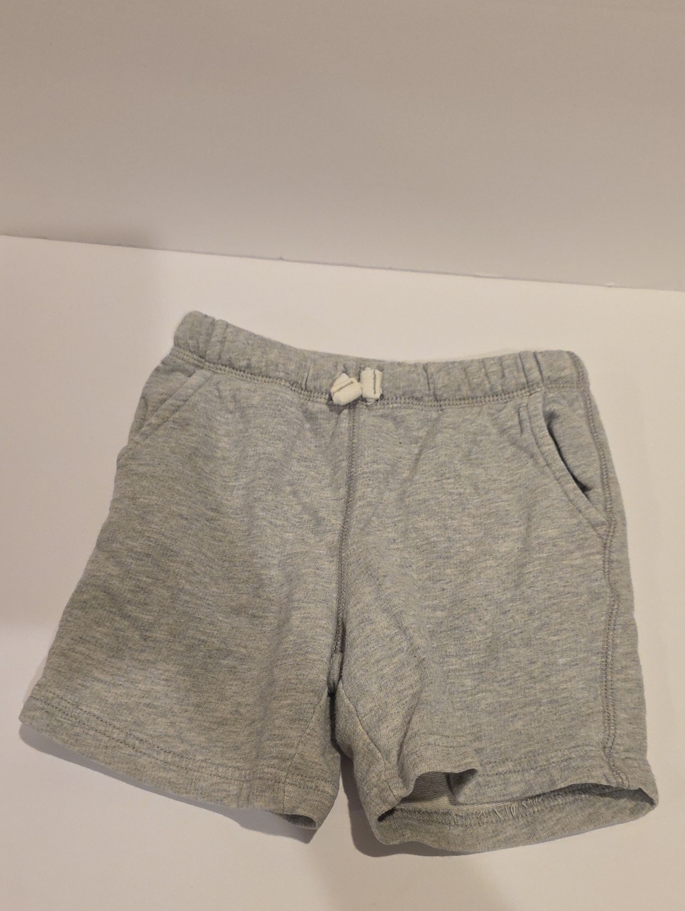 Carters Size 3 Casual Gray Knit Drawstring Shorts